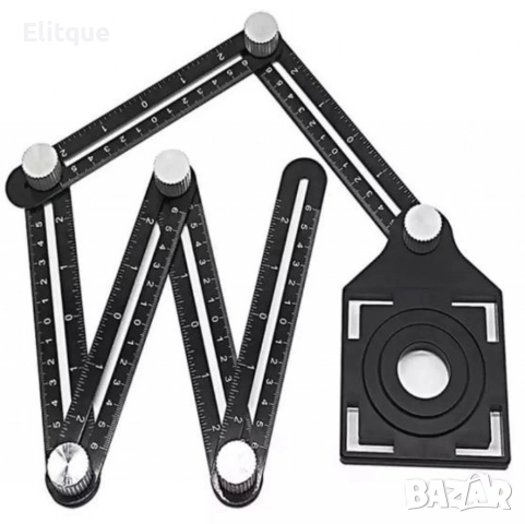 Измервателен инструмент с шест ъгъла и шаблон, снимка 9 - Други стоки за дома - 52862548