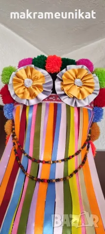 Кукерска маска, капашон, гугла, Новодел, Сурва, Кукерландия, маскарад, фестивал, събор, декорация , снимка 7 - Декорация за дома - 44190652