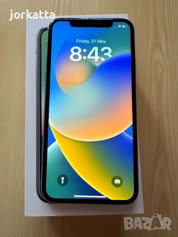 iPhone X (10) 64GB Silver/Бял Отключен!, снимка 1 - Apple iPhone - 45991001