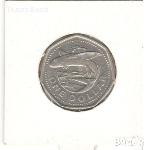 Barbados-1 Dollar-1994-KM# 14.2-small type non magnetic, снимка 3 - Нумизматика и бонистика - 28472752