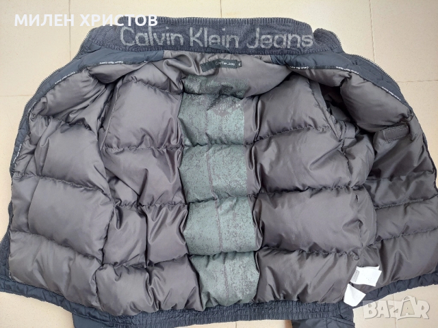 CALVIN KLEIN JEANS-100% Оригинално пухено яке-размер L, снимка 7 - Якета - 51945102