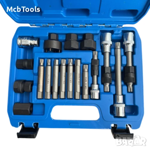 Комплект вложки за шайби на алтернатори 18 части HAWEK, снимка 2 - Други инструменти - 50826528