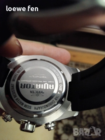Invicta Aviator 49 мм без копчетата с три каишки !, снимка 8 - Мъжки - 53471666