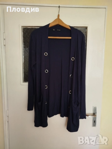 Тъмносиня жилетка хл размер , снимка 5 - Жилетки - 52287655