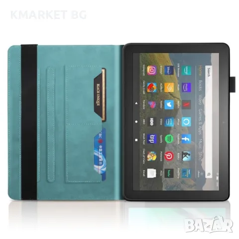 Amazon Kindle Fire HD 10 2023 Кожен Калъф и Протектор, снимка 2 - Калъфи, кейсове - 46977569