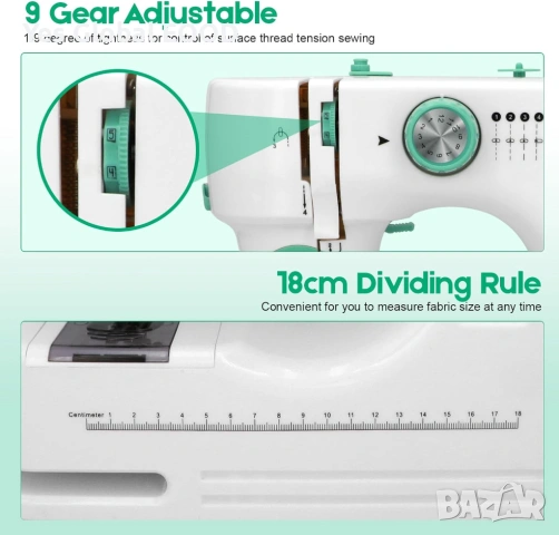 Електрическа шевна машина 12 програми, снимка 6 - Други инструменти - 53735667