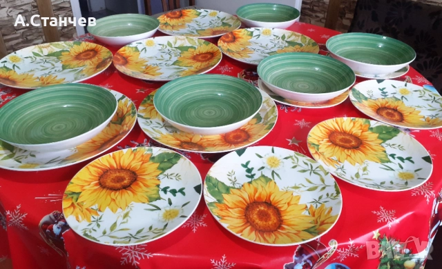 Сервиз за хранене Morello, Sunflower, 18 части, снимка 2 - Сервизи - 52875325