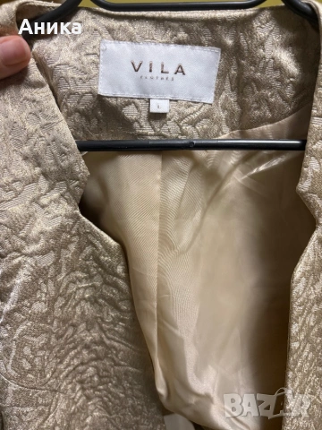 Сако в златист цвят, снимка 5 - Сака - 53346606