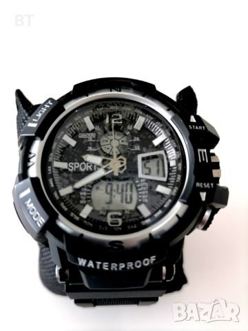 Мъжки моден светещ мултифункционален спортен електронен часовник,, снимка 1 - Водоустойчиви - 46466447