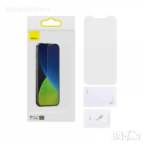 Baseus EYE LM02 (2бр.) Стъклен screen protector 0.25 /Full-МАТ / за iPhone 12 Mini 5.4 Баркод : 2401, снимка 1 - Фолия, протектори - 48898573