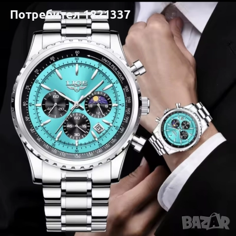 Луксозен мъжки часовник , снимка 3 - Луксозни - 39954173