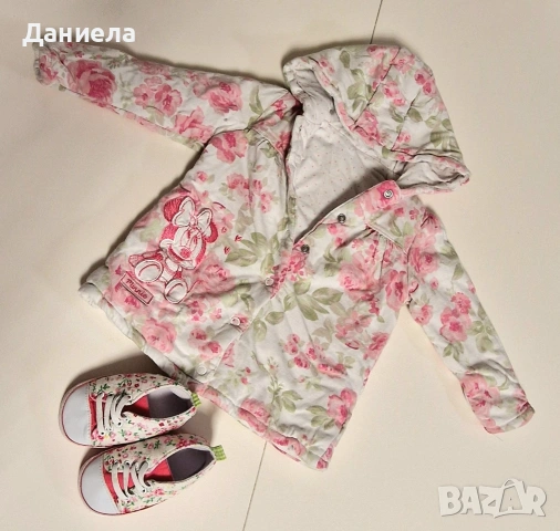 Лот якенце за момиче George, 9-12 месеца (74-80) + обувчици, размер 19, снимка 9 - Бебешки якета и елеци - 53132999