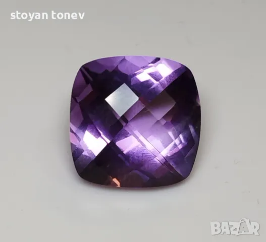 Великолепен лъскав аметист - 13кт.! Нов!, снимка 12 - Други - 49652384