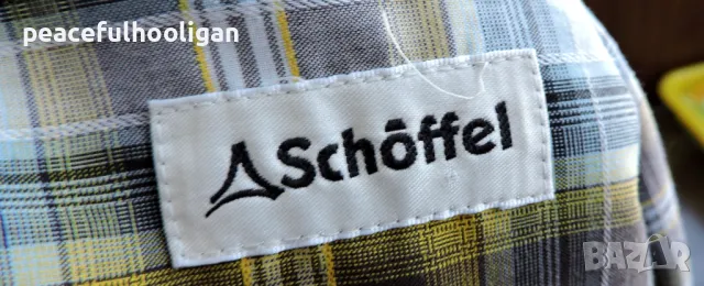 Schoffel - мъжка карирана риза за туризъм с дълъг ръкав размер XXL, снимка 12 - Ризи - 49781491