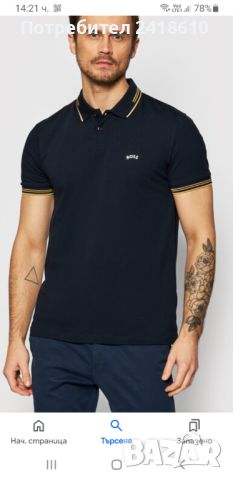 Hugo Boss Paul Curved Stetch Slim Fit Mens Size L НОВО! ОРИГИНАЛ! Мъжка Тениска!, снимка 3 - Тениски - 46308040
