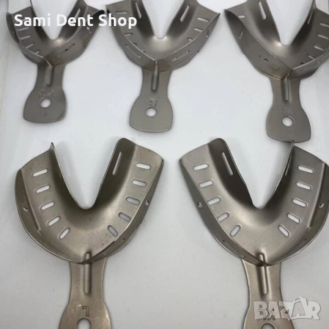 Отпечатъчни лъжици с дупки и зъби – комплект от 10 броя