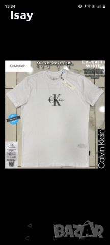 Мъжка тениска Calvin Klein , снимка 1 - Тениски - 45496792