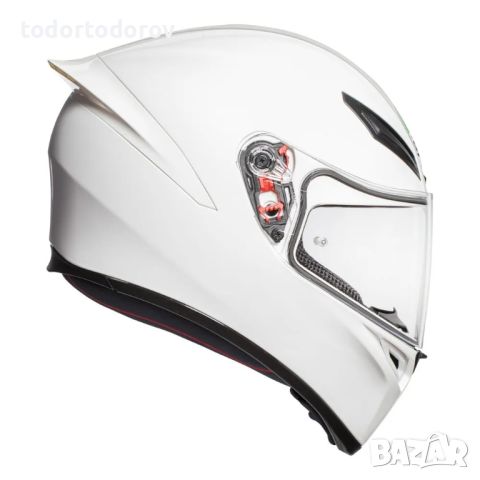 ТОП ЦЕНА Мото Каска за мотор AGV K1-S GLOSS WHITE , размер M,XL NEW, снимка 2 - Аксесоари и консумативи - 45180474