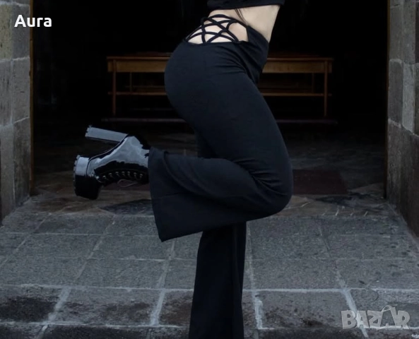 alternative pants with a distinctive star cutout