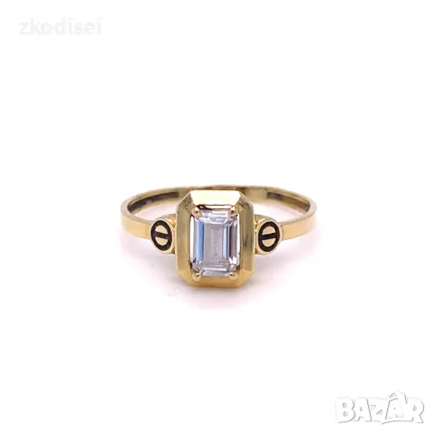 Златен дамски пръстен 1,54гр. 14кр.проба:585 размер:55 модел:29981-5