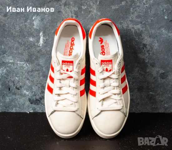 кецове / маратонки ADIDAS CAMPUS CWhite/ Bold Orange/ CWhite  47,5-48, снимка 6 - Маратонки - 46101068