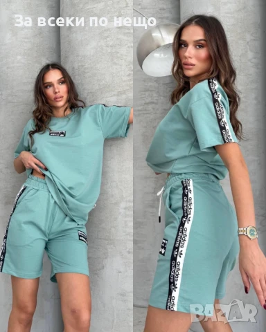 Adidas Дамски Летен Спортен Комплект🔝Дамски Спортен Екип Адидас - 5 Цвята Код A713, снимка 5 - Комплекти - 50945750