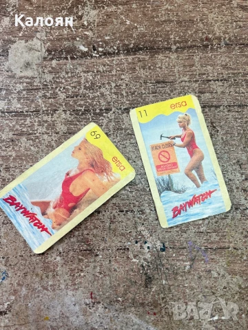 Колекционерски карти от дъвки две на ERSA - Baywatch