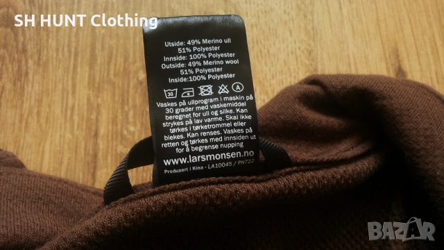 LARS MONSEN Rago Undershirt 49% Merino Wool размер M / L термо блуза 49% Мерино вълна - 2036, снимка 13 - Екипировка - 53387533