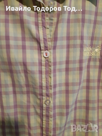 Дамска бутикова риза с къс ръкав Jack Wolfskin , снимка 9 - Ризи - 51554953