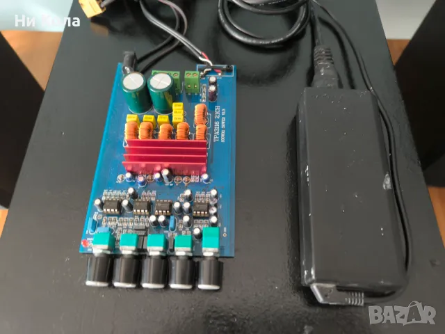Усилвател TPA3116 2.1 stereo + subwoofer, снимка 2 - Ресийвъри, усилватели, смесителни пултове - 49957778