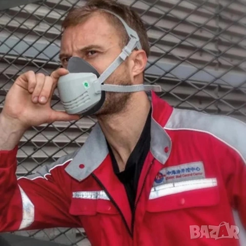Респираторна полумаска с филтър І Маска за боядисване, снимка 7 - Бои, лакове, мазилки - 44208870