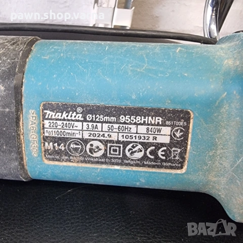 Ъглошлайф MAKITA 9558HNR, 125mm, снимка 4 - Ъглошлайфи - 53835502