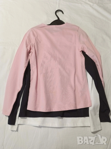 Комплект 3 английски памучни блузи George 9-10 г. дълъг ръкав, снимка 5 - Детски Блузи и туники - 53800163