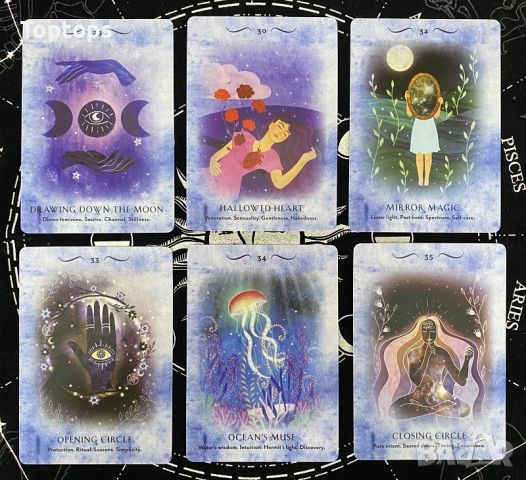Оракули: Pure Magic Oracle & Green Witch Oracle & Harry Potter Magical, снимка 4 - Карти за игра - 34112010