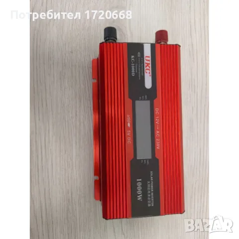 Инвертор с Дисплей 12-220V 1000W, снимка 1 - Къмпинг мебели - 46908975