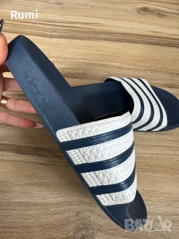 Оригинални тъмно сини чехли adidas Adilette ! 43 н, снимка 1