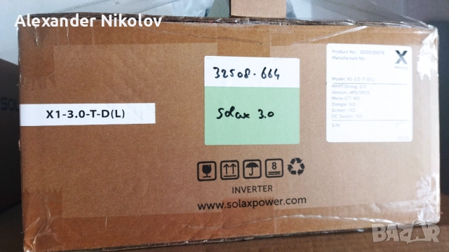 Нов соларен инвертор Solax X1-3.0-T-D с Wi-Fi донгъл, снимка 4 - Друга електроника - 52104348