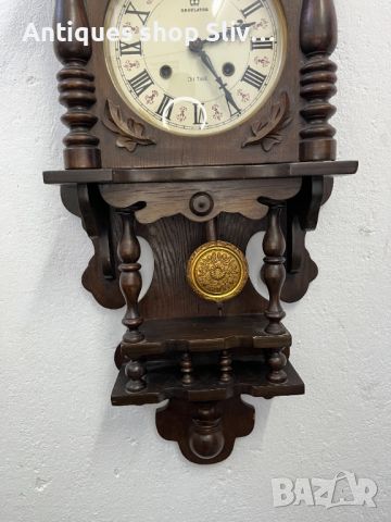 Стенен часовник Regulator. №5260, снимка 3 - Антикварни и старинни предмети - 45076375