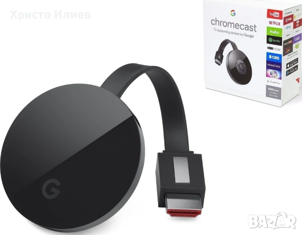  Мултимедиен плеър Chromecast за телевизор HDMI SmartTV, снимка 5 - Стойки, 3D очила, аксесоари - 53720431