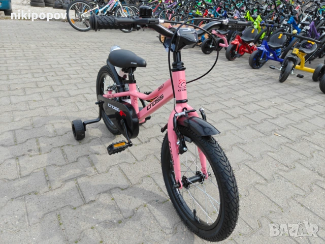 CROSS Алуминиев велосипед 16" DAISY розов, снимка 5 - Велосипеди - 53922849