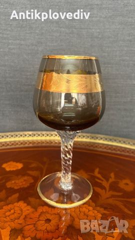 Чаши Bohemia с позлата, снимка 3 - Други ценни предмети - 45300017