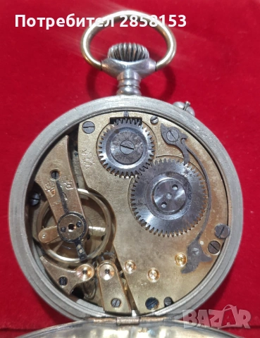 Стар Швейцарски джобен часовник Roskopf, снимка 5 - Антикварни и старинни предмети - 53513461
