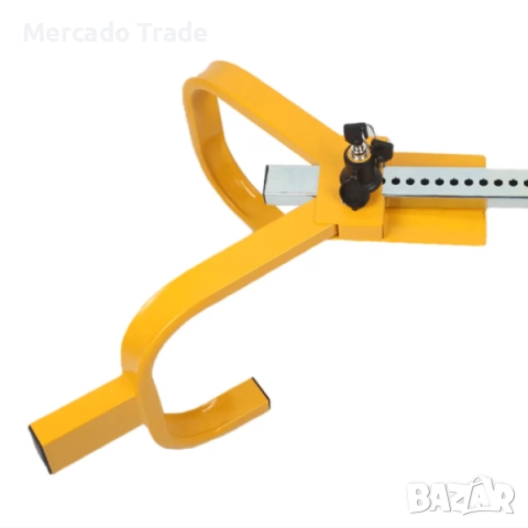 Скоба за заключване на гума Mercado Trade, Универсална против кражба, Жълт, снимка 2 - Аксесоари и консумативи - 52122554