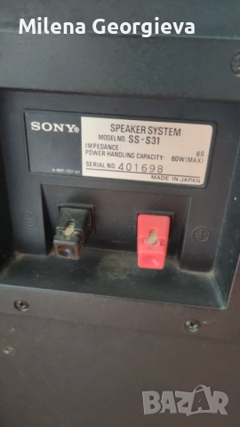 Комплект тонколони SONY, снимка 4 - Тонколони - 51709029