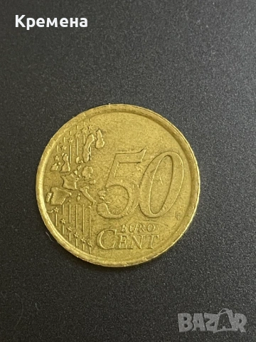 50 цента 2000 Испания, снимка 2 - Нумизматика и бонистика - 53280076