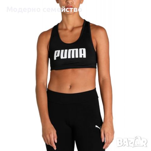 Дамско спортно бюстие puma mid impact 4keeps training bra black w, снимка 1 - Потници - 46789586