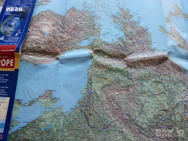 Пътна карта на Европа М 1:3 500 000 - 2004г., снимка 3 - Енциклопедии, справочници - 52439547