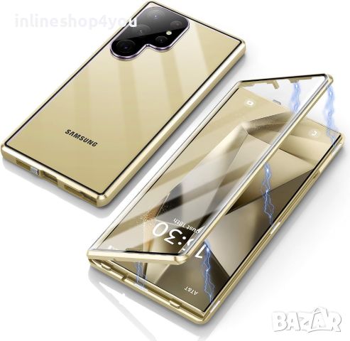 Двоен Магнитен Кейс за Samsung Galaxy S24 Ultra, снимка 2 - Калъфи, кейсове - 45296330