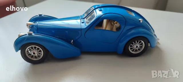 Метална количка Bugatti Atlantic(1936) Burago 1/24, снимка 3 - Колекции - 47141477