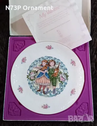 ПОРЦЕЛАНОВА ЧИНИЯ. СВ. ВАЛЕНТИН. 1981г.  MADE IN ENGLAND 🇬🇧. 